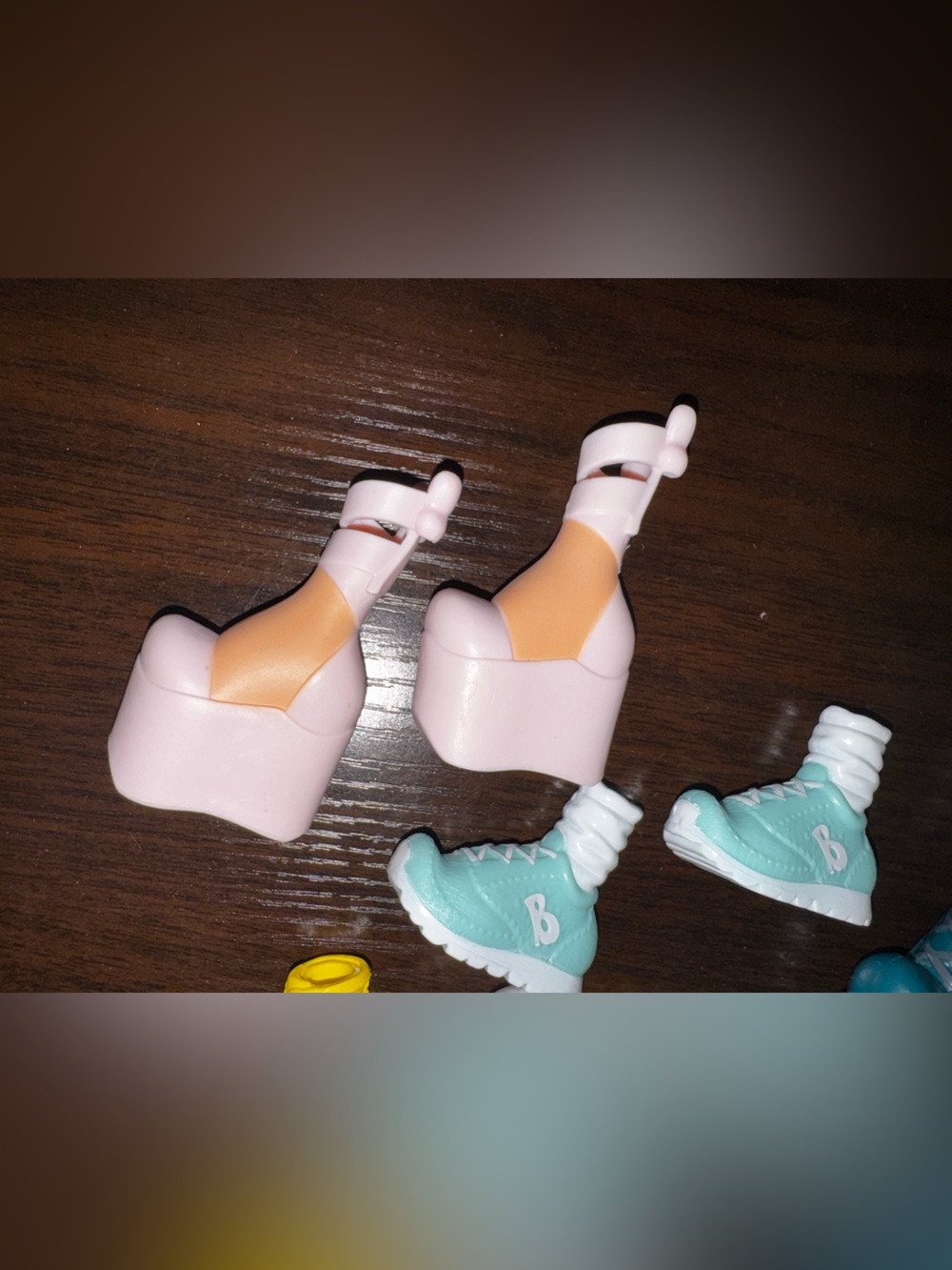 Assorted Kids Toy Shoes Set - Blue, Yellow, White - Picture 3 of 4